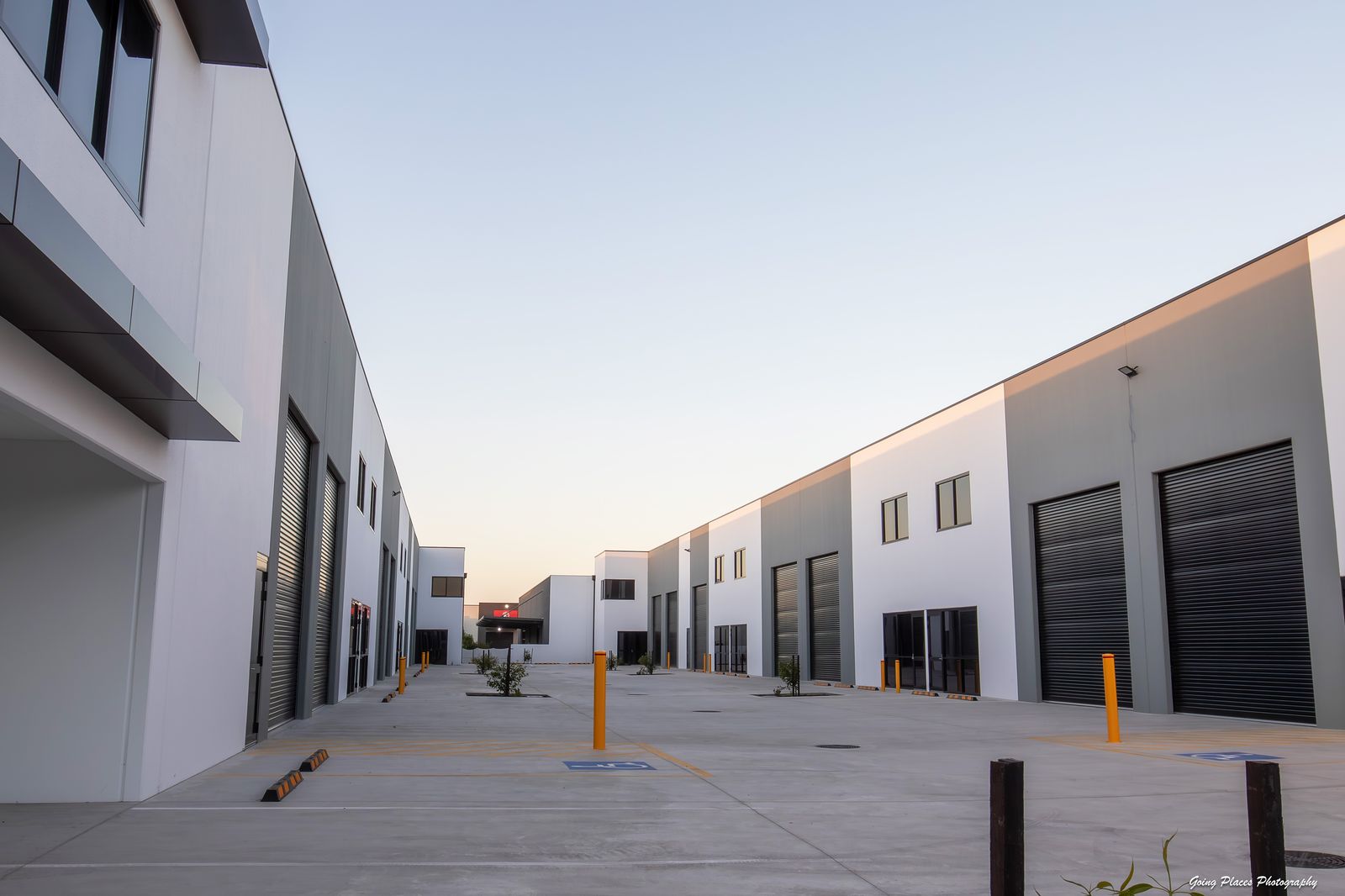Central driveway and commercial units at 3 Vincent Street, Bayswater
