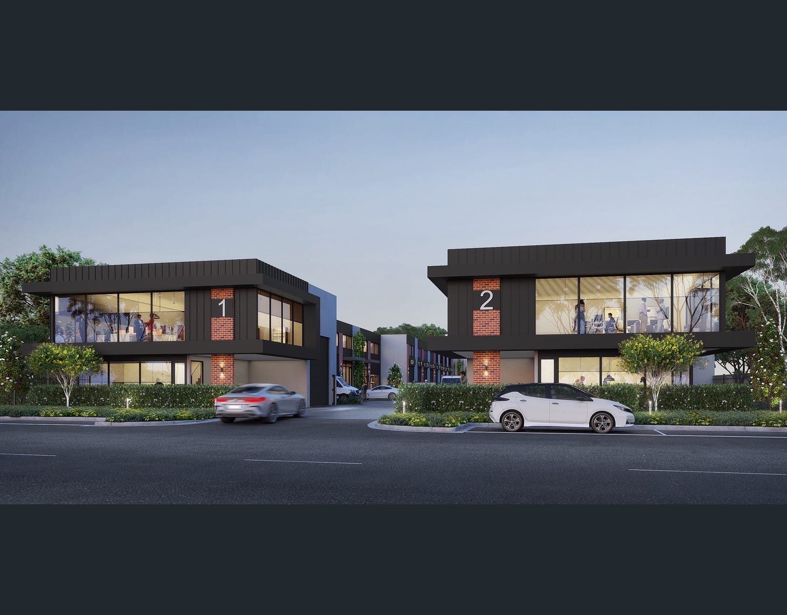 Twin office frontage concept render, Carlisle