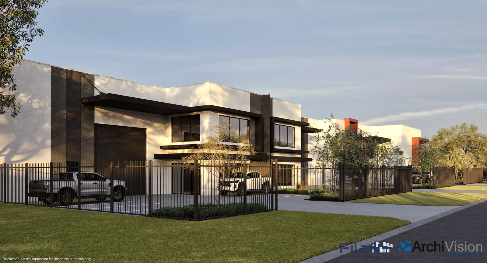 Streetscape concept render of the Furniss Road, Landsdale development