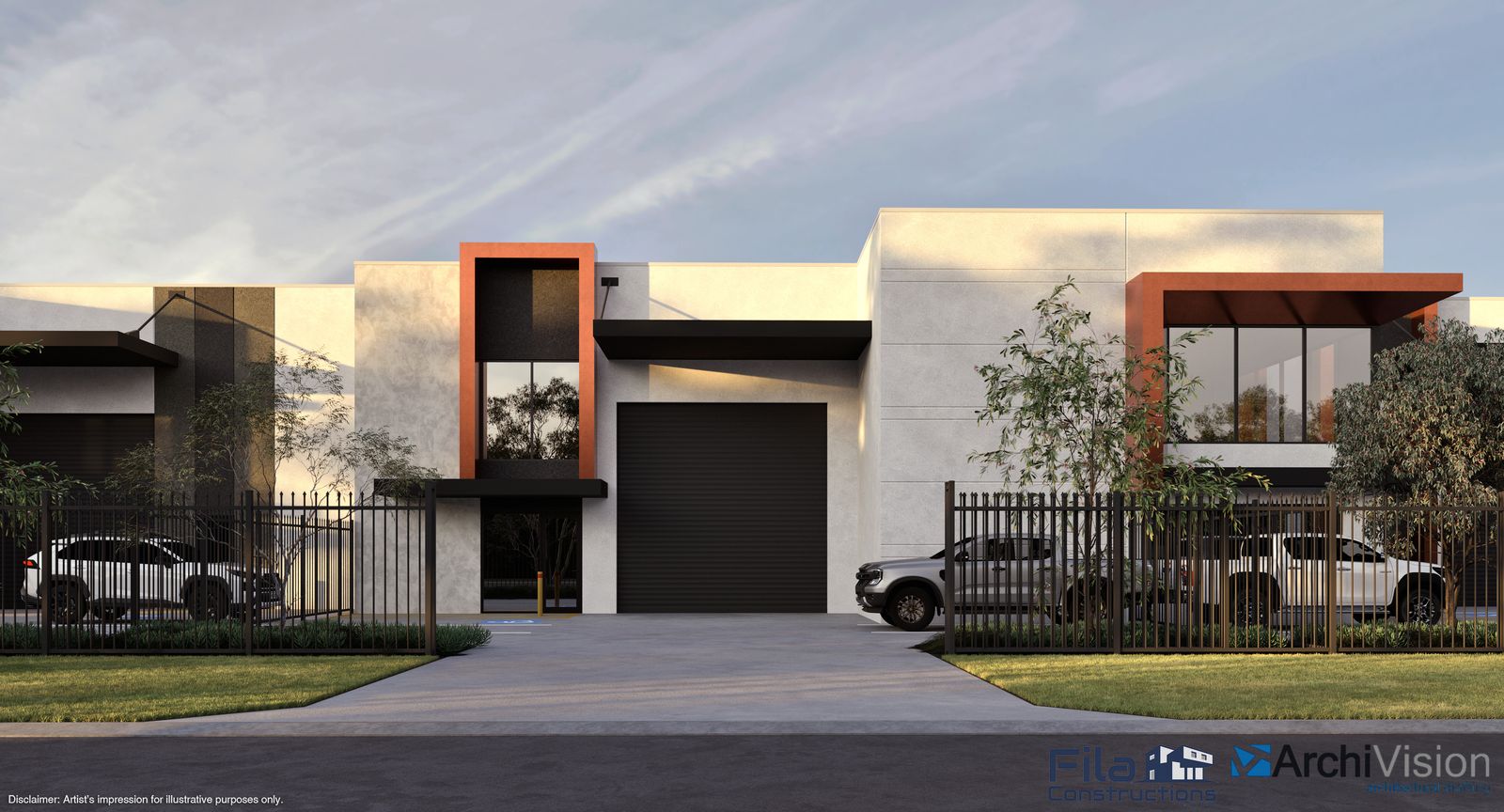 Front elevation concept render, Furniss Road, Landsdale