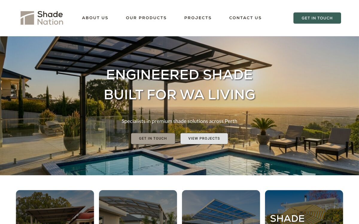Shade Nation website